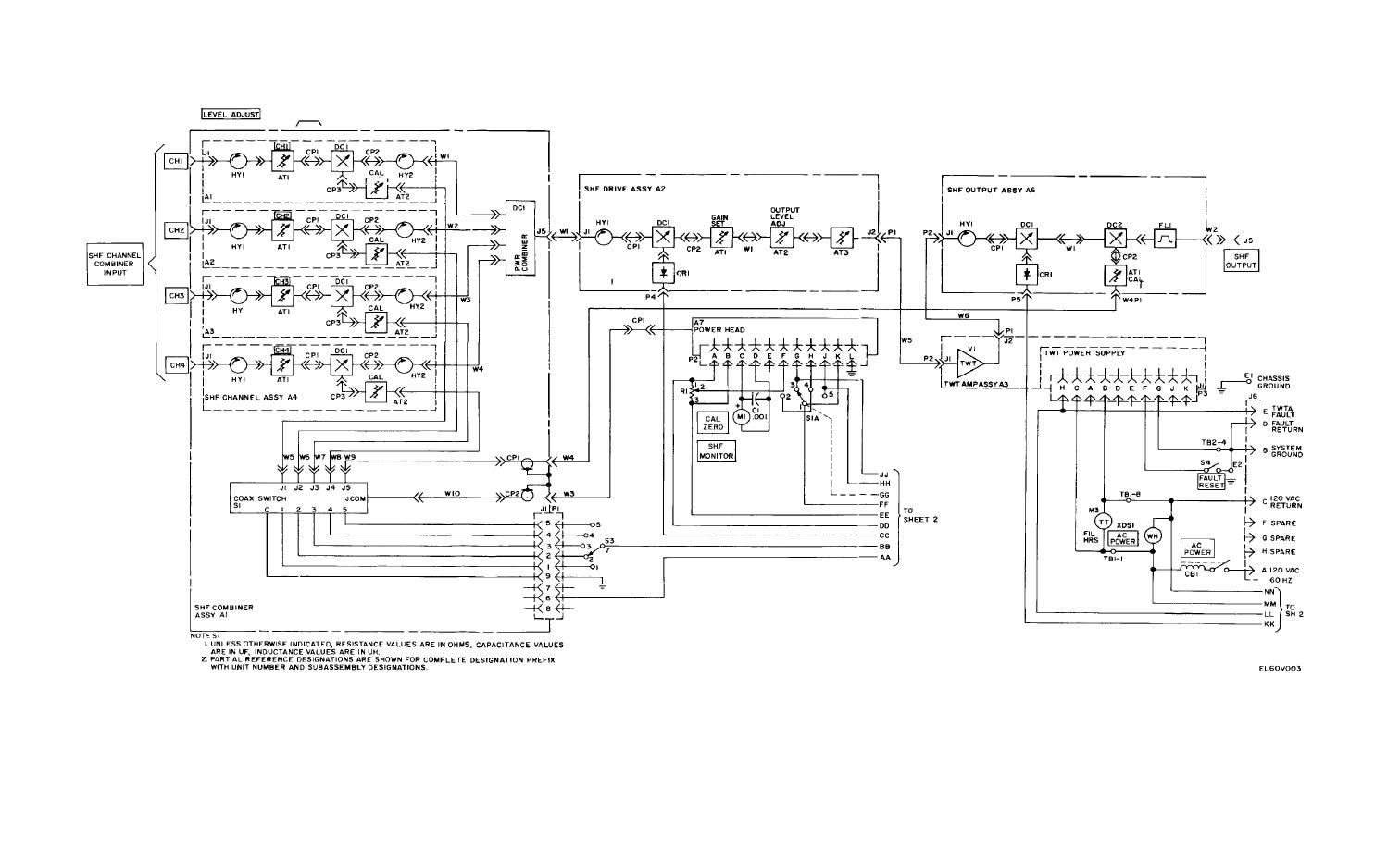 Figure FO-2. (1). Amplifier-mixer Schematic Diagram (Sheet ...